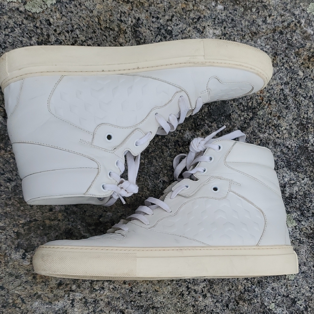 Balenciaga White High-Top Sneakers - Picture 6 of 16